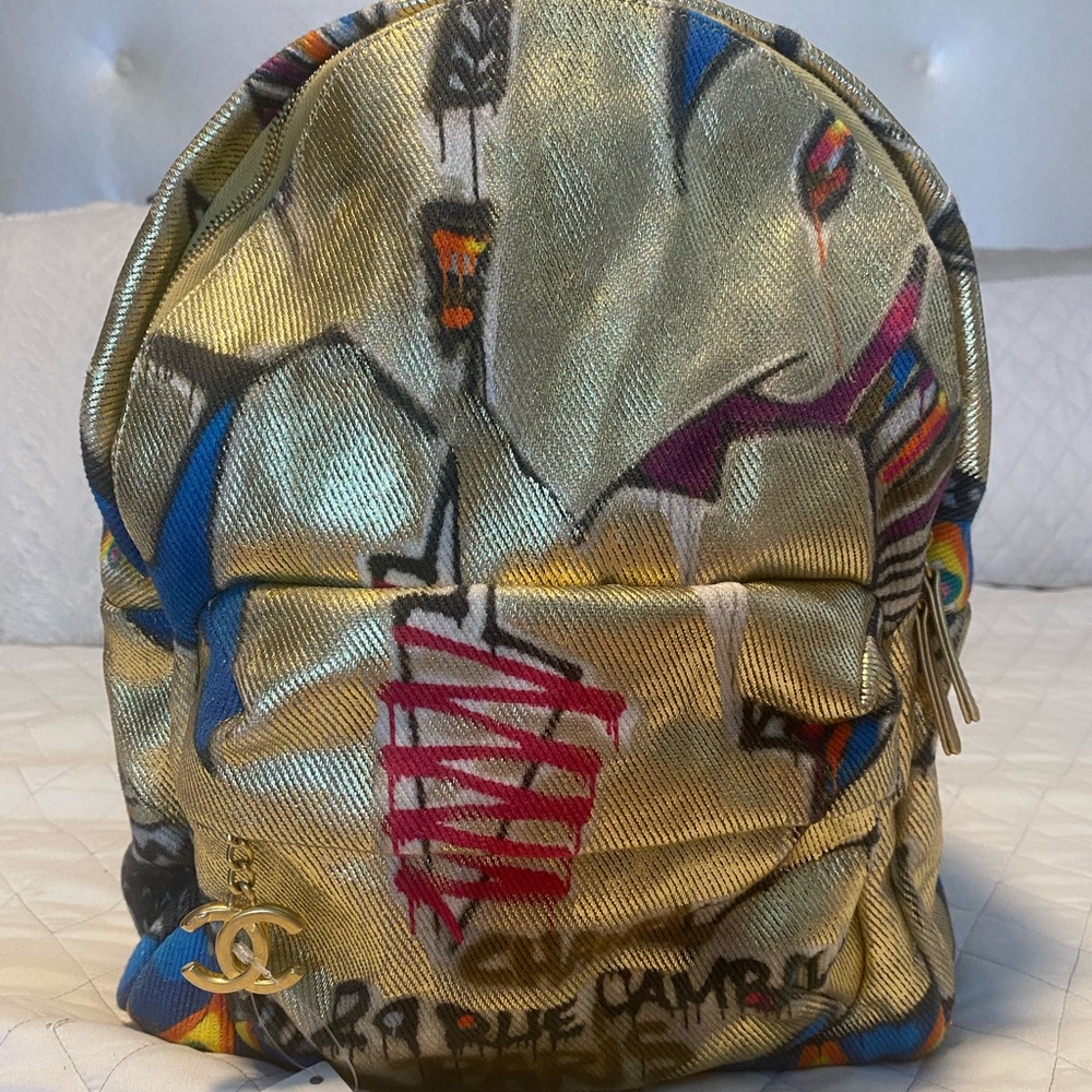Chanel Graffiti Backpack